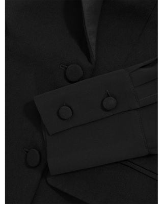 Adina Sheer Sleeve Tuxedo Mini Dress