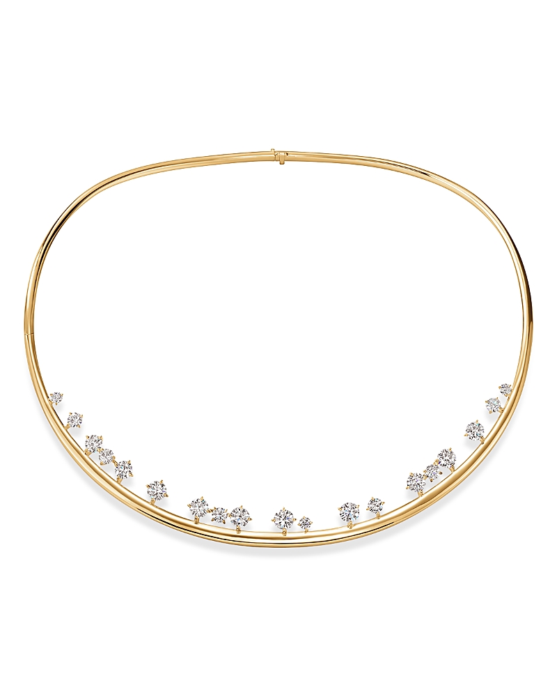 Hearts On Fire 18k Yellow Gold Barre Diamond Floating Choker Necklace, 15.5 In Gold