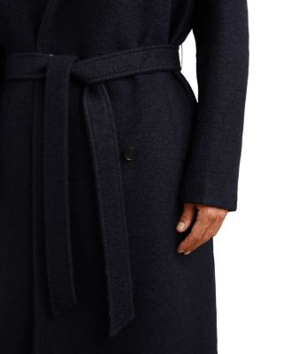 Clavis Boucl&eacute; Belted Double Breasted Overcoat