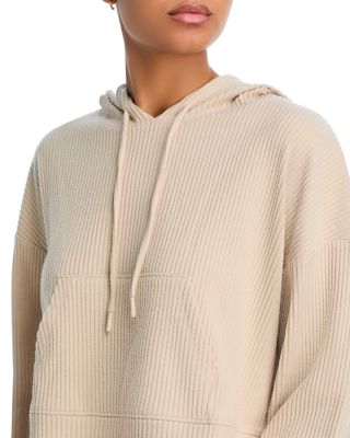 Brushed Rib Crop Hoodie - Exclusive