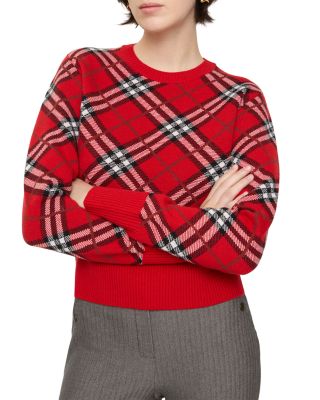 Gaia Check Wool Cashmere Blend Sweater - Exclusive