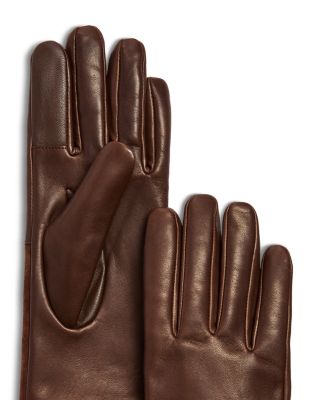 Cashmere Lined Suede & Leather Tech Gloves - Exclusive