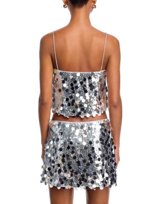 Sequined Cropped Camisole