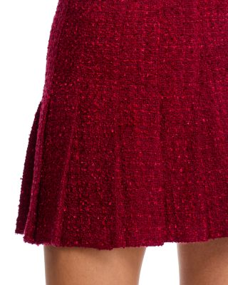 Carter Tweed Pleated Mini Skirt