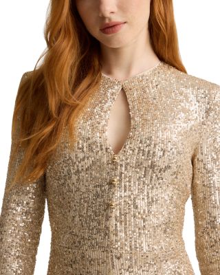 Stretch Sequin Paillette Gown