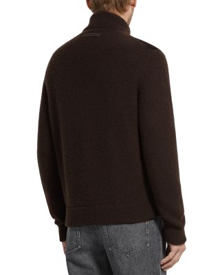 Oasi Cashmere & Suede M&eacute;lange Shirt Jacket