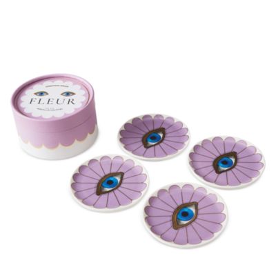 Fleur Coasters, Set of 4