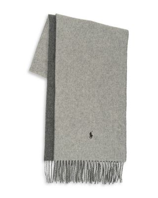 POLO　RalphLauren　Muffler　100%cashmere Polo Ralph Lauren Wool Cashmere Blend Double Sided Scarf