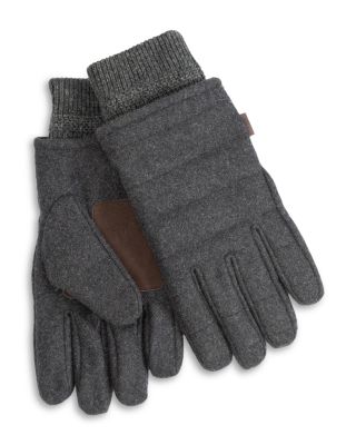 Wool Channel Quilted Gloves