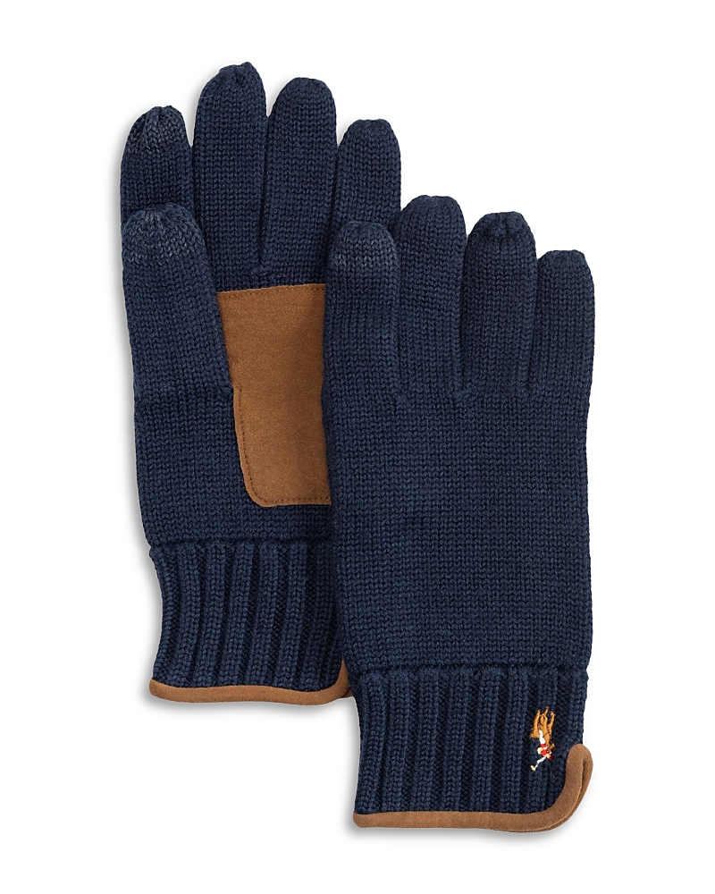 Polo Ralph Lauren Suede Trim Touch Gloves