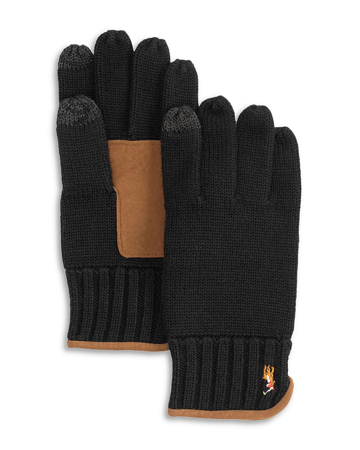 Polo Ralph Lauren Suede Trim Touch Gloves