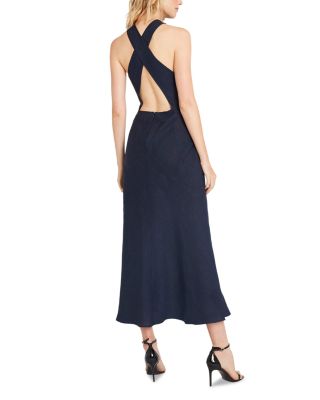 Sleeveless Maxi Dress with Cross Strap Back Bodice