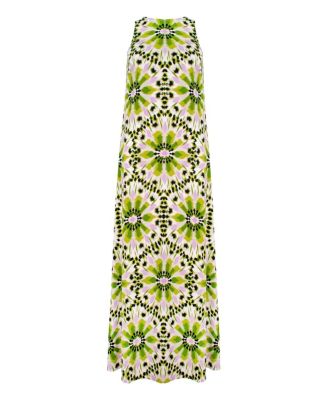 Sleeveless Print Maxi Dress