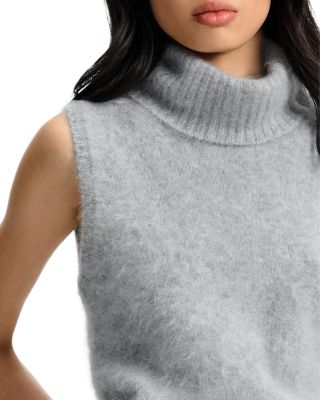 Mazzy Brushed Cashmere Sleeveless Sweater