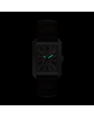 Carraway Automatic Brown Croc-Embossed Leather Watch, 30mm x 42mm