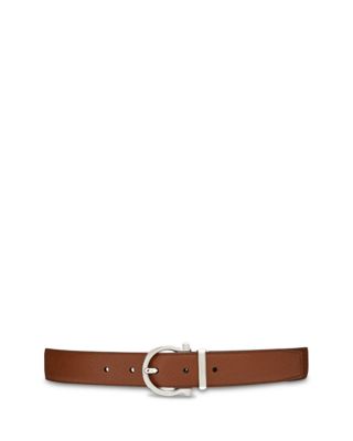 Men's Gancini Buckle Reversible Leather Belt