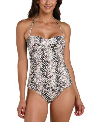 Wild Whispers Twist Front Tankini 