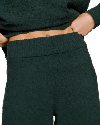 Boucl&eacute; Wide Leg Pants