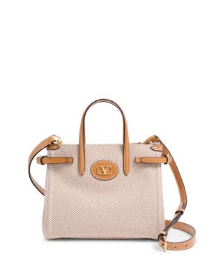 【VIP価格】VALENTINO Borsa Antibes Piccola In Canvas Valentino Garavani Antibes Small VLogo Canvas Shopping