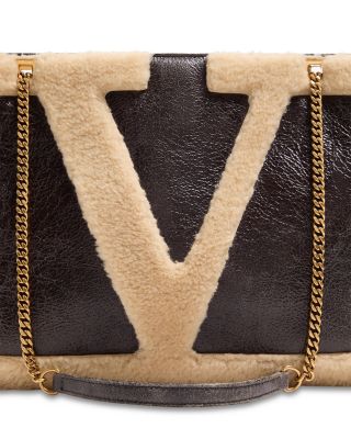 Viva Superstar Medium Shearling Shopping Shoulder Bag
