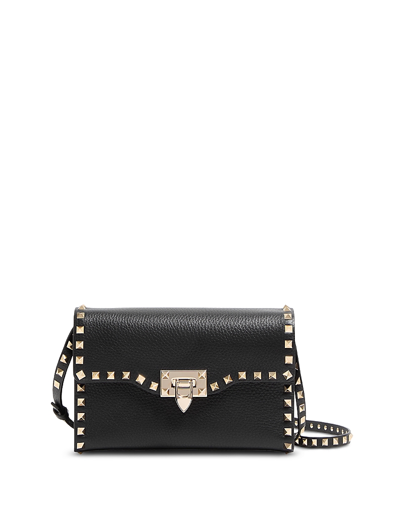 Valentino Rockstud Small Shoulder Bag In Black