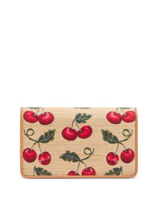 Mini Cherryfic VLogo Jacquard Raffia Bag