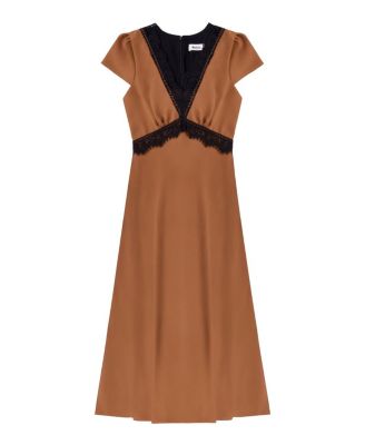 Lace Trim Maxi Dress