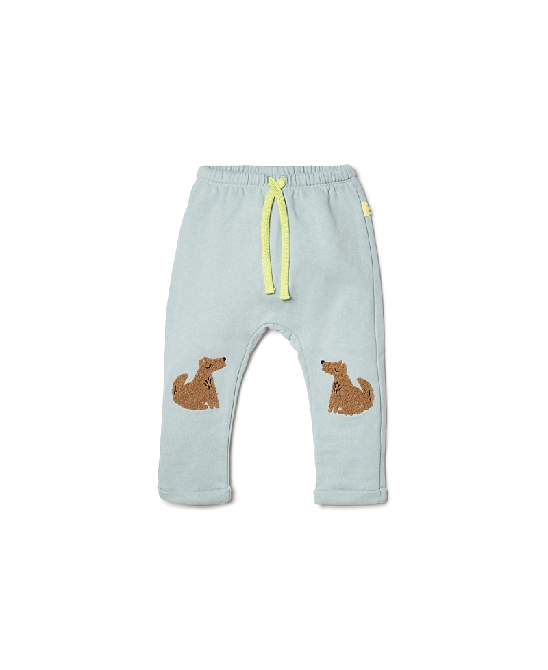 Mon Coeur Unisex Recycled Cotton Wolf Jogger - Little Kid In Gray