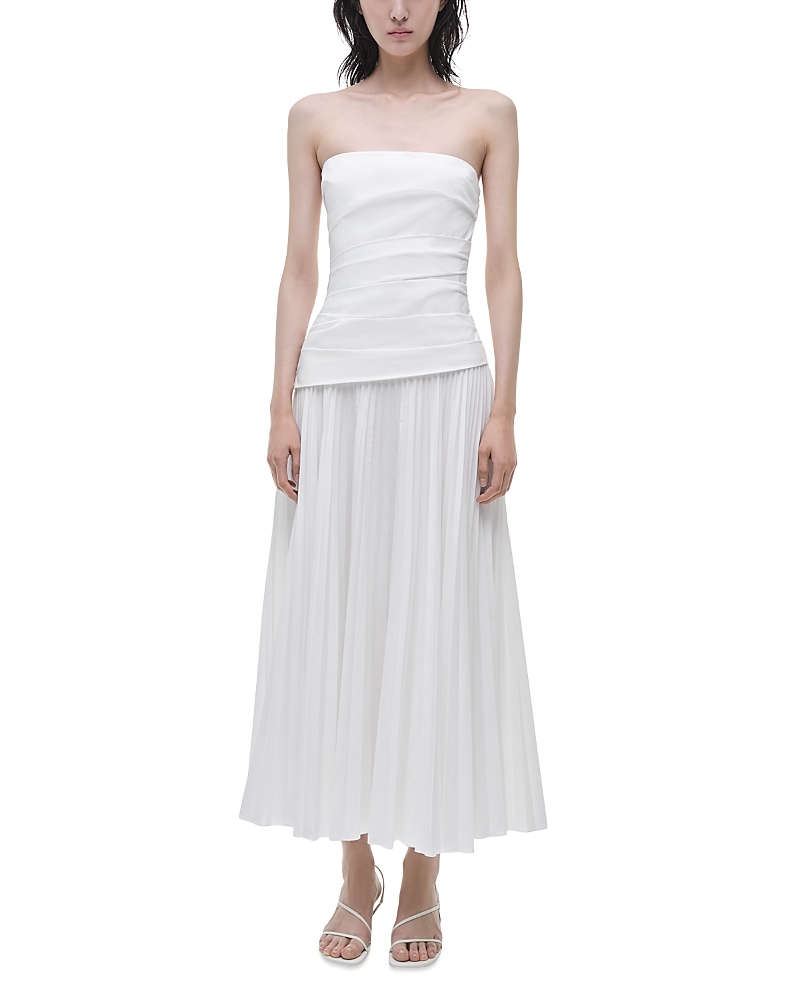 Simkhai Arie Strapless Maxi Dress In White