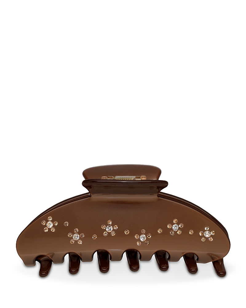 Emi Jay Big Effing Hair Clip In Pink Pearl In Brown