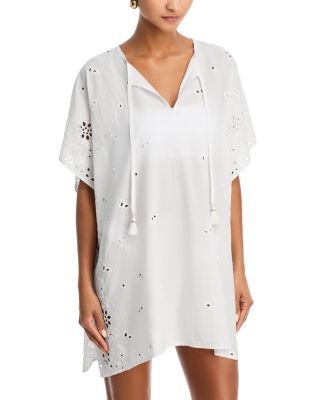 Bandana Embroidered Caftan Swim Cover-Up