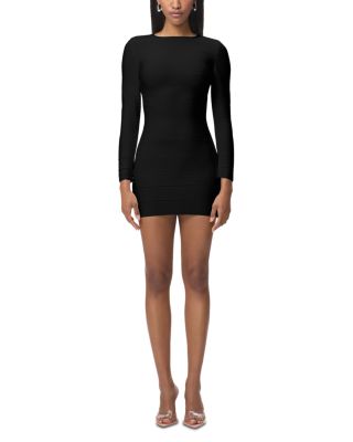 Long-Sleeve Mini Sheath Dress