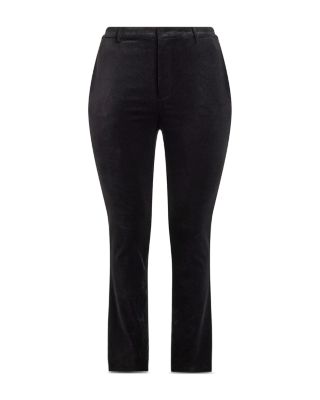 Stretch Velvet Cropped Pant