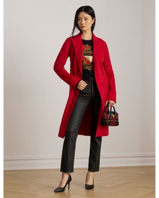 Coated High Rise Straight Ankle Jean