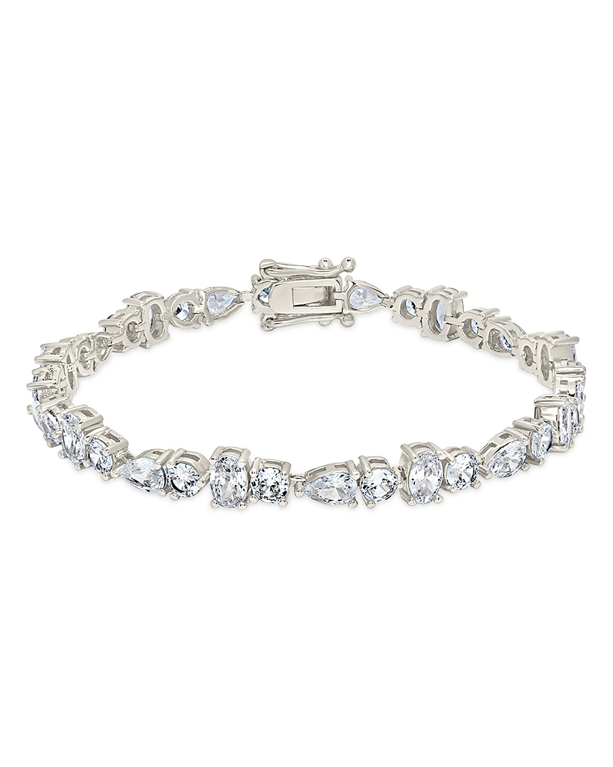 Sterling Forever Billie Cubic Zirconia Flex Bracelet