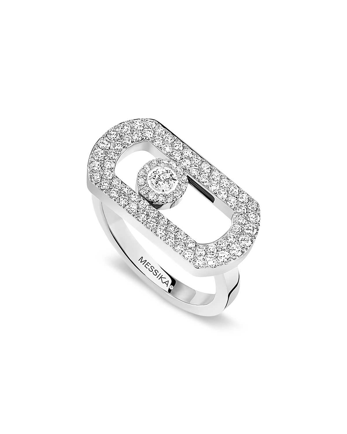 Messika 18K Gold So Move Diamond Oval Ring