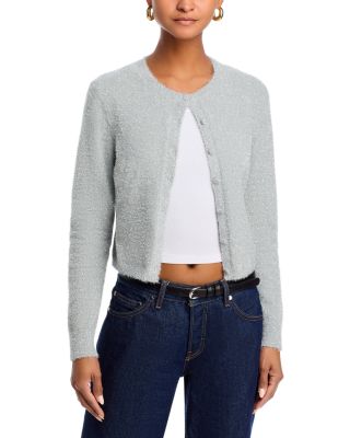 Tinsel Knit Slim Cardigan Sweater 