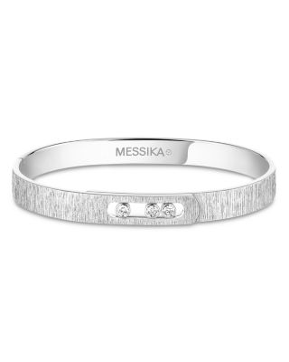 18K White Gold Move Noa Diamond Bangle Bracelet