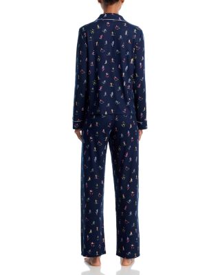 Notched Collar Jersey Pajama Set - Exclusive