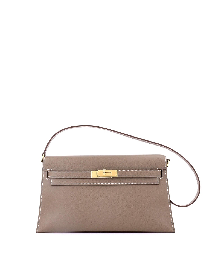 Click to view more detailed imagery on our partner's website Pre-owned Pre-owned Hermes Hermes Kelly Elan Shoulder Bag Madame In Gray