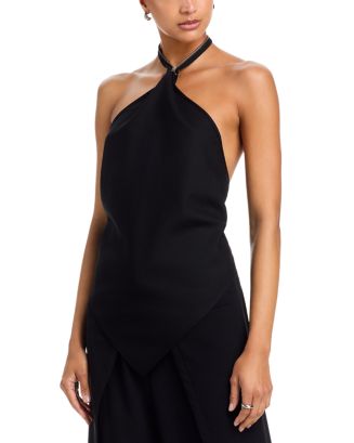 Issey Miyake Uni-Form Wool Halter Top | Bloomingdale's Women