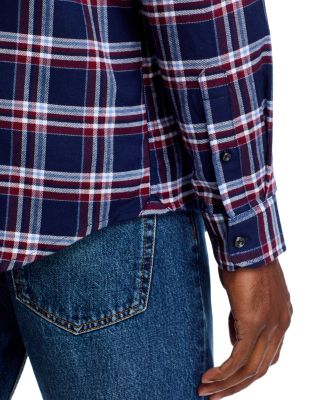 Large Plaid Flannel Button Down Shirt - Exclusive