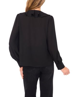 Ruffle Tie Neck Blouse