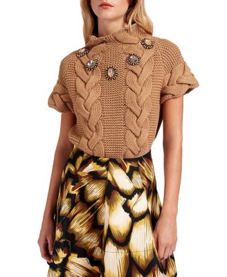 La Doublej Portrait Top Solid Brown