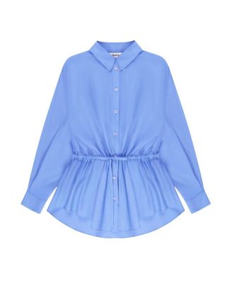 Stripe Long Sleeve Channel Waist Shirt