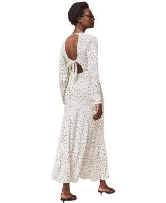 Polka Dot Tie Back Dress