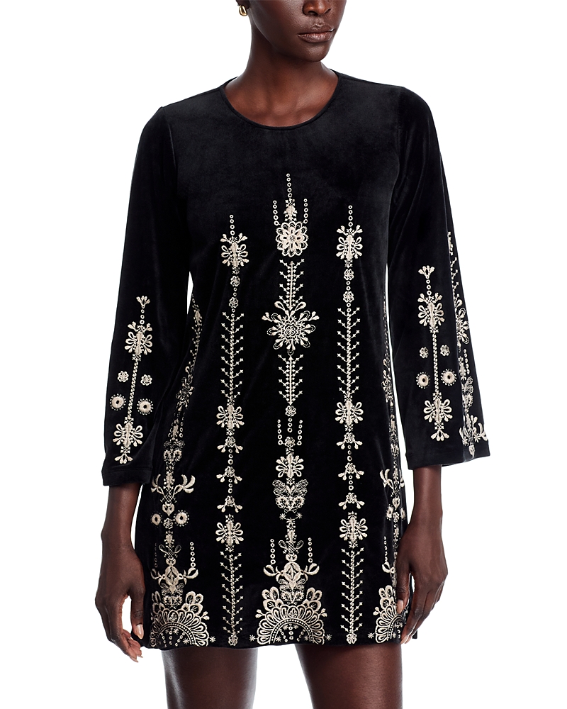 Johnny Was Bounce Velour Kimono Sleeve Dress