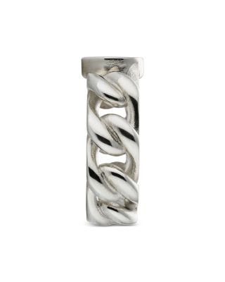 Sterling Silver Gucci Interlocking Logo Chain Link Ring