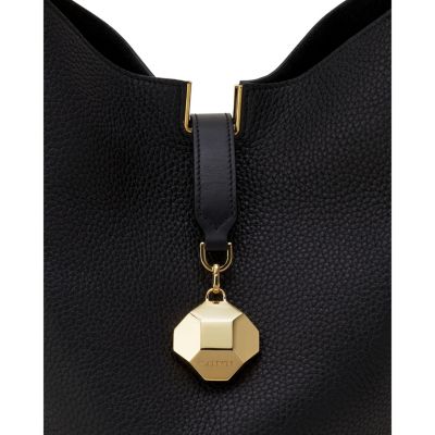Catch By  Medium Leather Bucket Bag