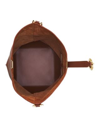 Catch By  Medium Leather Bucket Bag